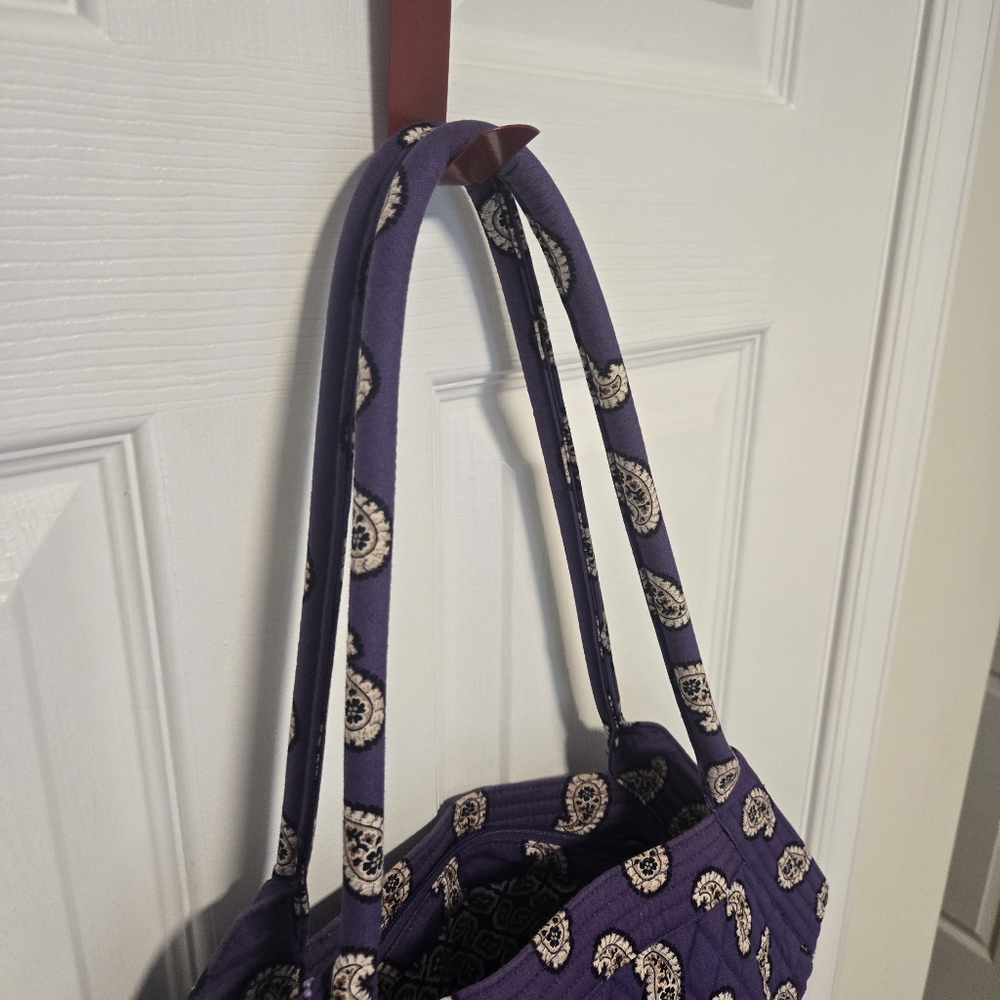 Vera Bradley Purple Paisley Tote Bag - Picture 3 of 10
